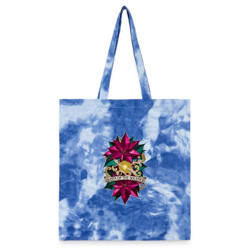 Queen of the Solstice Poinsettia T-Shirt - Tie Dye Tote Bag