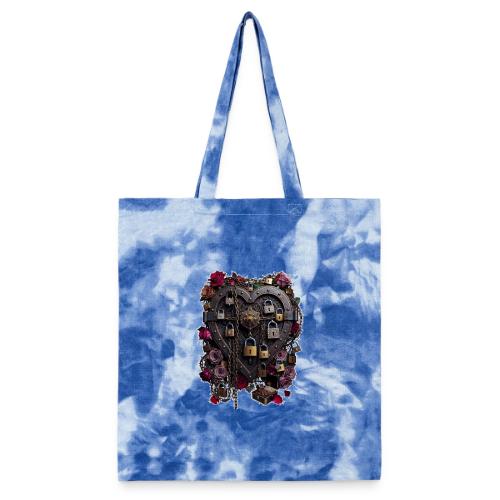 My Heart Permanently on Vacation T-Shirt - Tie Dye Tote Bag