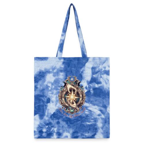 You Are My True North Celestial Compass T-Shirt - Tie Dye Tote Bag