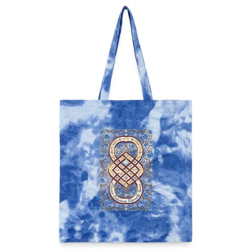 Forever Entwined Eternally Yours Infinity Knot T-S - Tie Dye Tote Bag