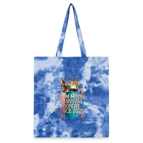 Mom Mode Survival Expert Tee - Tie Dye Tote Bag