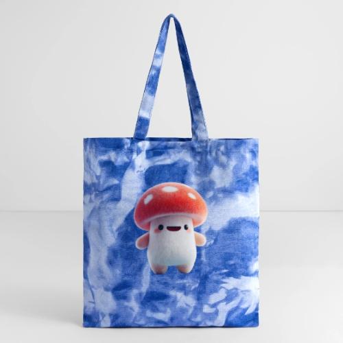 Mushroom: Red Forest Friend - Tie Dye Tote Bag