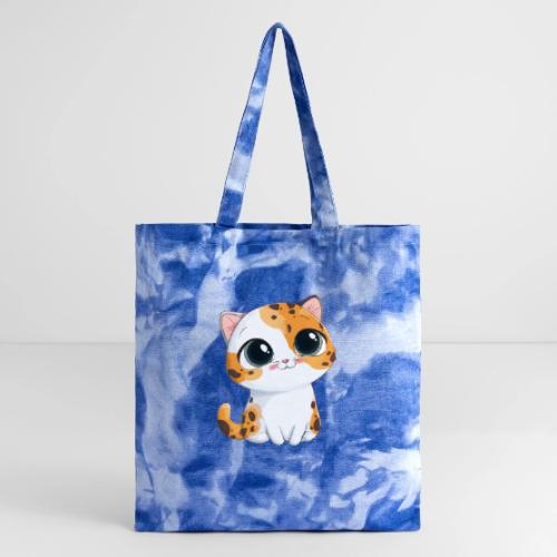 Kitten: Purrfectly Adorable - Tie Dye Tote Bag