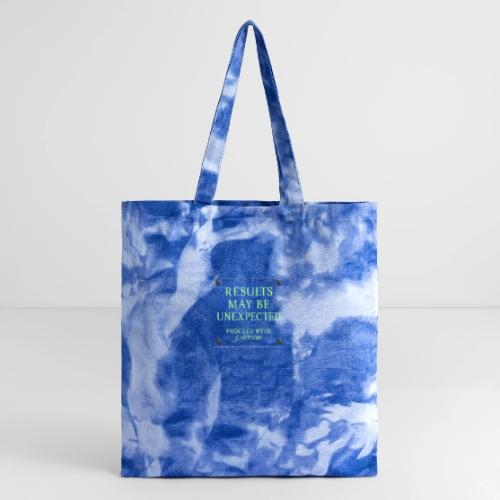Results May Be Unexpected - Neon Green - Tie Dye Tote Bag