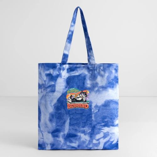 Sassy Cat Pride Pizza Retro Comic - Tie Dye Tote Bag
