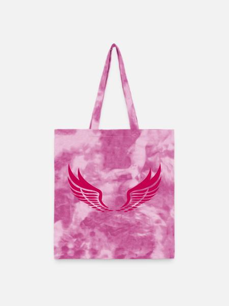 Wings USA - Tie Dye Tote Bag - pink lady