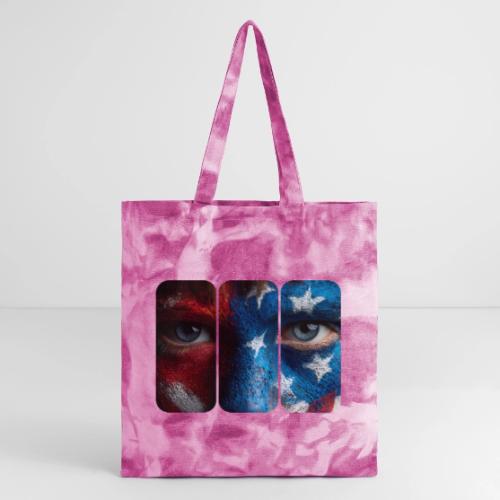 USA: Painted for the Flag - Tie Dye Tote Bag