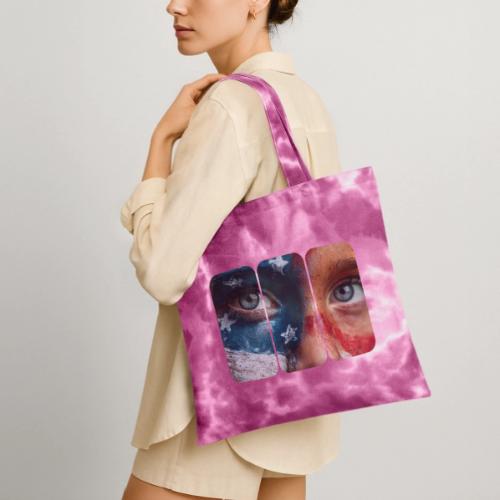 USA: Star-Spangled Glance - Tie Dye Tote Bag