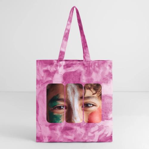 Mexico: Three Stripes of Pride - Tie Dye Tote Bag