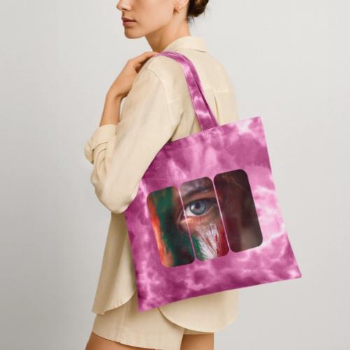 Mexico: Pride in Three Colors - Tie Dye Tote Bag