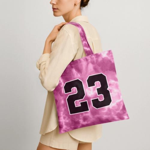 Varsity Number 23 Athletic Style - Tie Dye Tote Bag