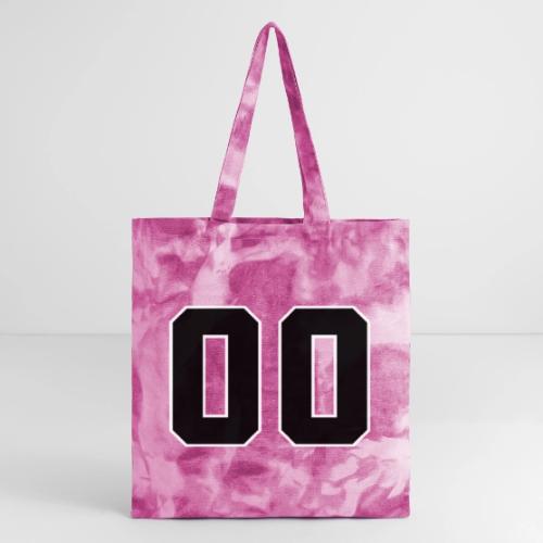 Varsity 00 Athletic Number Design - Tie Dye Tote Bag