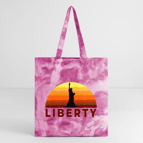 USA: Sunset Liberty Bold - Tie Dye Tote Bag