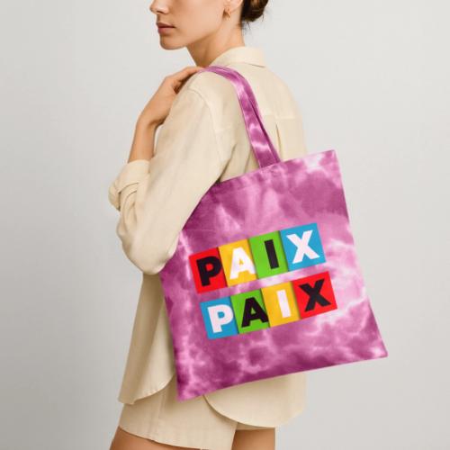 Peace in Colour - Tie Dye Tote Bag