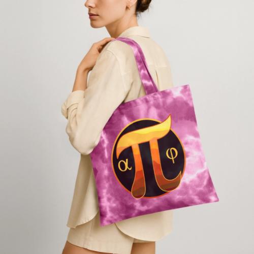 Trigonometry: Angles & Symbols - Tie Dye Tote Bag
