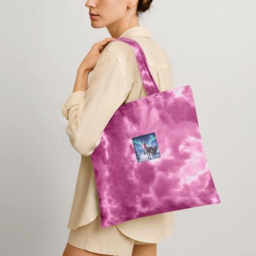 Rudolph the red nosed reindeer - Tie Dye Tote Bag