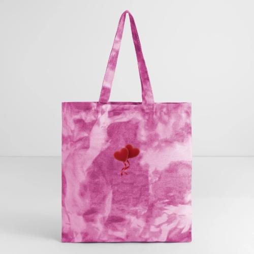 Two hearts together - Tie Dye Tote Bag