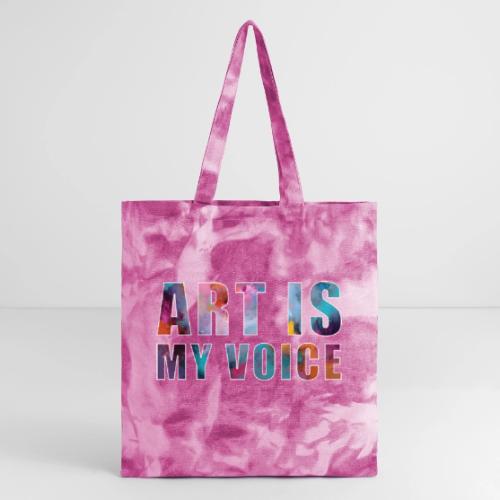 Art Is My Voice - Tie Dye Tote Bag