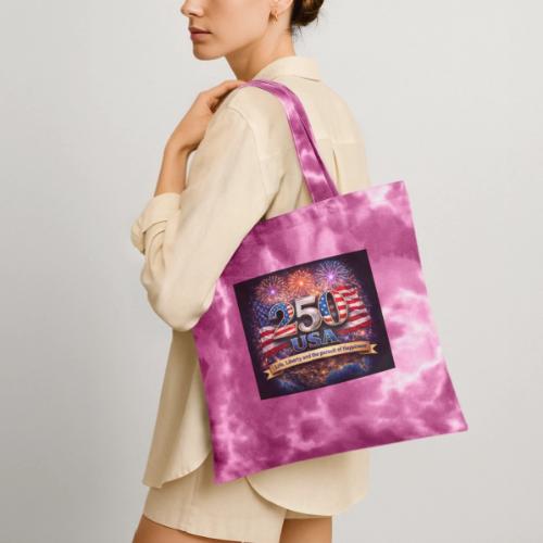 USA 250th Celebration - Tie Dye Tote Bag