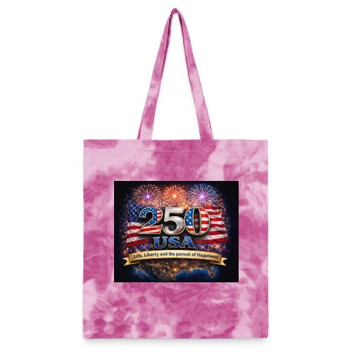USA 250th Celebration - Tie Dye Tote Bag
