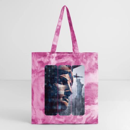 USA: Liberty in Three Visions - Tie Dye Tote Bag