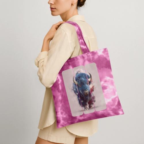 USA: Spirit of the Plains - Tie Dye Tote Bag