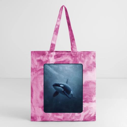 Orca Ocean Wildlife Design - Tie Dye Tote Bag