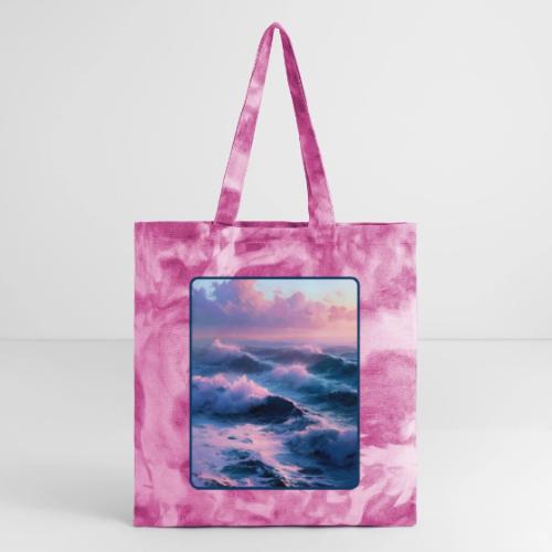 Dreamy Pastel Ocean Sunset Art - Tie Dye Tote Bag