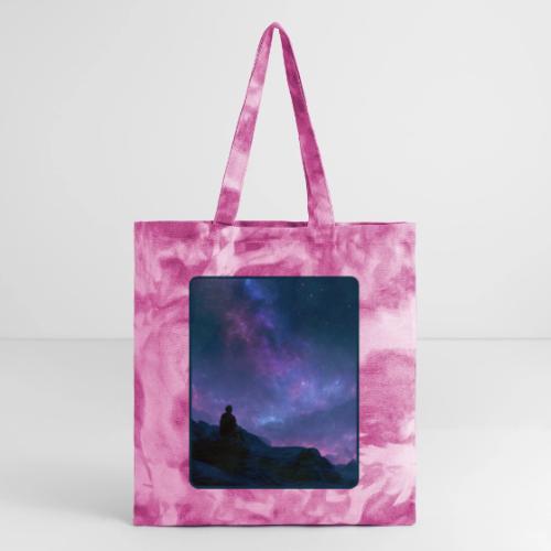 Stargazer Nebula Night Sky Art - Tie Dye Tote Bag