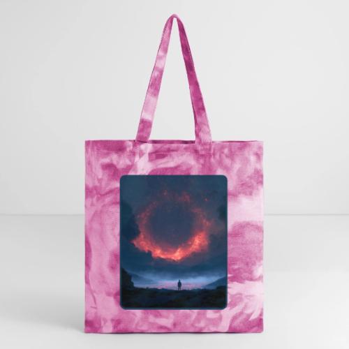 Supernova Reflection Space Scene - Tie Dye Tote Bag
