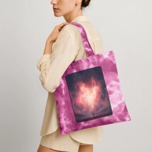 Supernova Sky Sci-Fi Artwork - Tie Dye Tote Bag