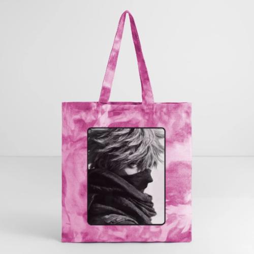 Battle-Worn Ninja Portrait - Tie Dye Tote Bag