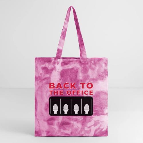 Back to the Office Satire Design - Tie Dye Tote Bag