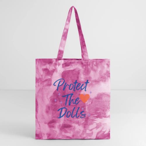 Protect The Dolls | Heart & Stars Typography - Tie Dye Tote Bag