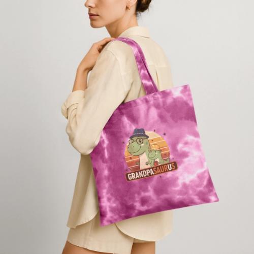 GrandpaSaurus Sunset Duo - Tie Dye Tote Bag