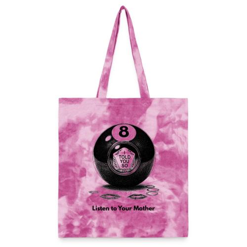Sarcastic Mom T-Shirt Magic 8-Ball Oracle - Tie Dye Tote Bag