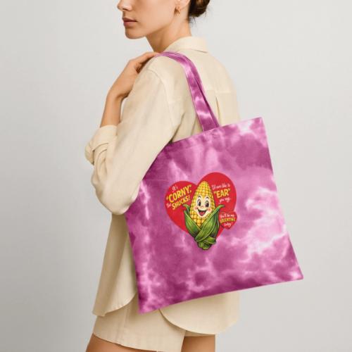 Corny Valentine T-Shirt - Tie Dye Tote Bag