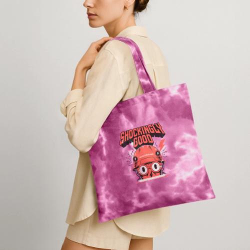 Funny Shockingly Good Electrician - Tie Dye Tote Bag