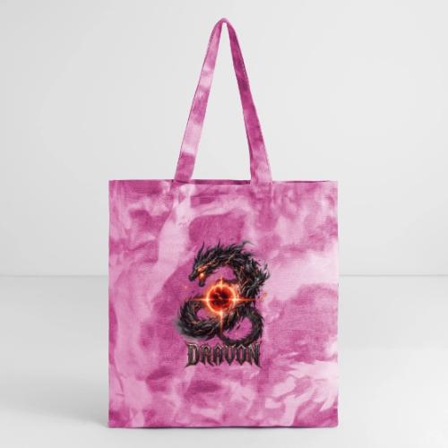 Dravon Fire Dragon Dark Fantasy Graphic T-Shirt - Tie Dye Tote Bag