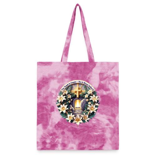 Easter The Tomb Is Empty T Shirt, Christian Gift - Tie Dye Tote Bag