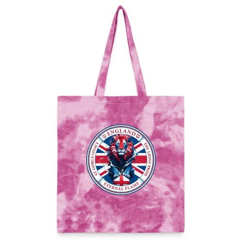 England Lion Emblem T Shirt, Flag Pride Gift - Tie Dye Tote Bag