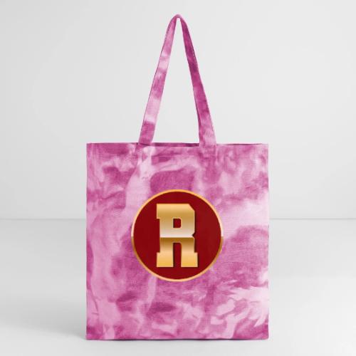 Letter R – Capital Varsity Alphabet Monogram - Tie Dye Tote Bag
