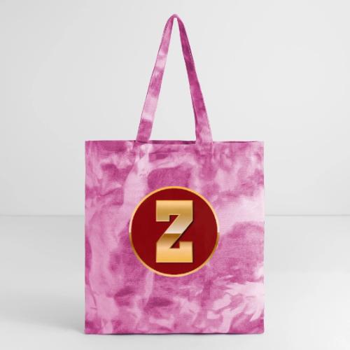 Letter Z – Capital Varsity Alphabet Monogram - Tie Dye Tote Bag