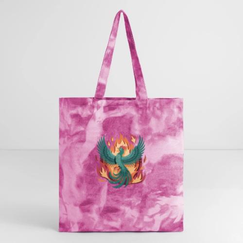 Phoenix Rising Mythical Fire Bird Fantasy Design - Tie Dye Tote Bag
