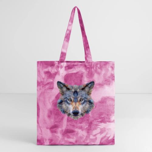 Wolf: Chromatic Wild Gaze - Tie Dye Tote Bag