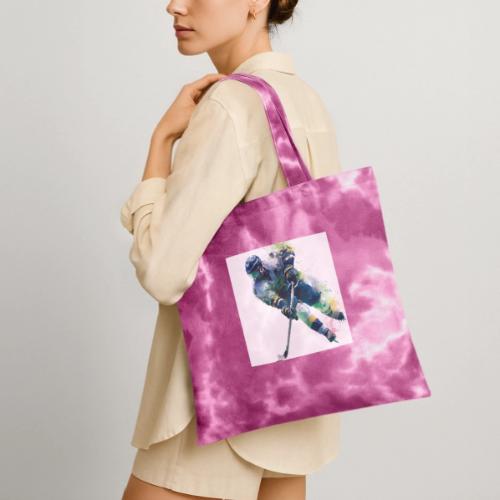 Hockey: Frozen Motion - Tie Dye Tote Bag