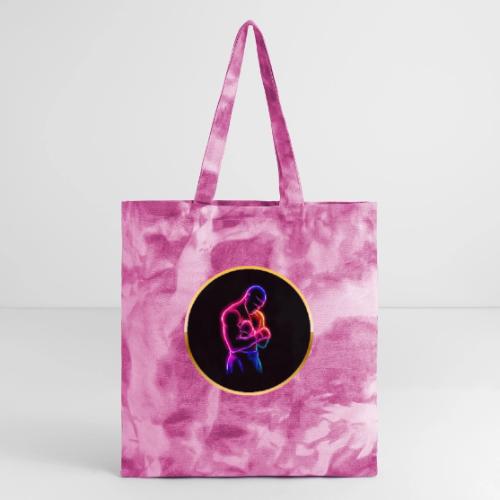 Boxing: Neon Power Guard - Tie Dye Tote Bag