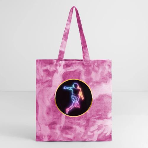 Soccer: Neon Goal Fusion - Tie Dye Tote Bag