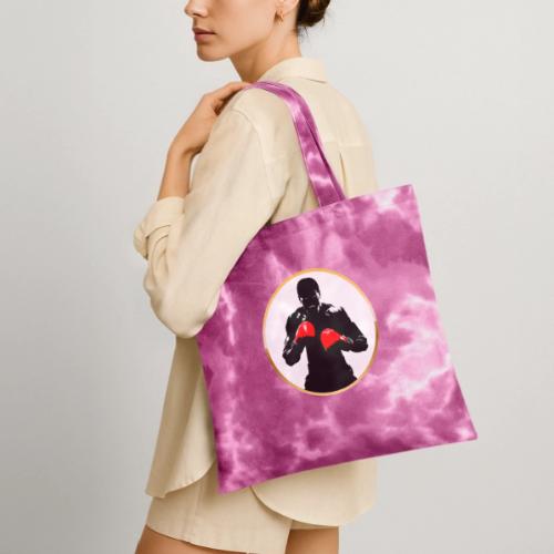 Boxing: Golden Ring Fighter - Tie Dye Tote Bag
