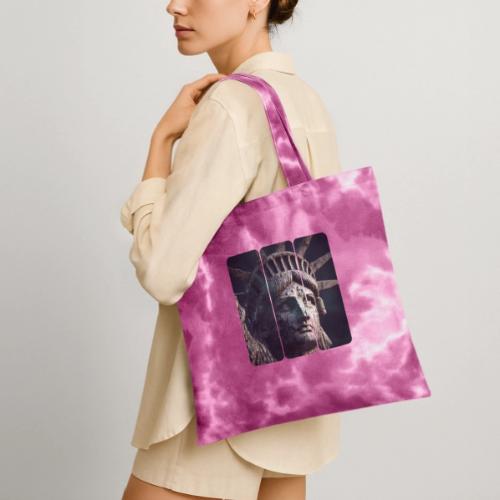 USA: Liberty in Shadows - Tie Dye Tote Bag